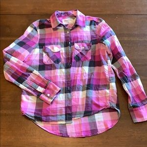 Aeropostale LingSleeve Plaid Shirt Sz Medium